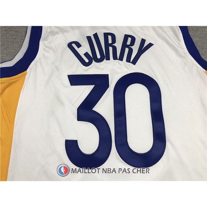 Maillot Golden State Warriors Stephen Curry NO 30 Association 2021-22 Blanc